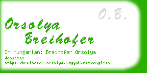 orsolya breihofer business card